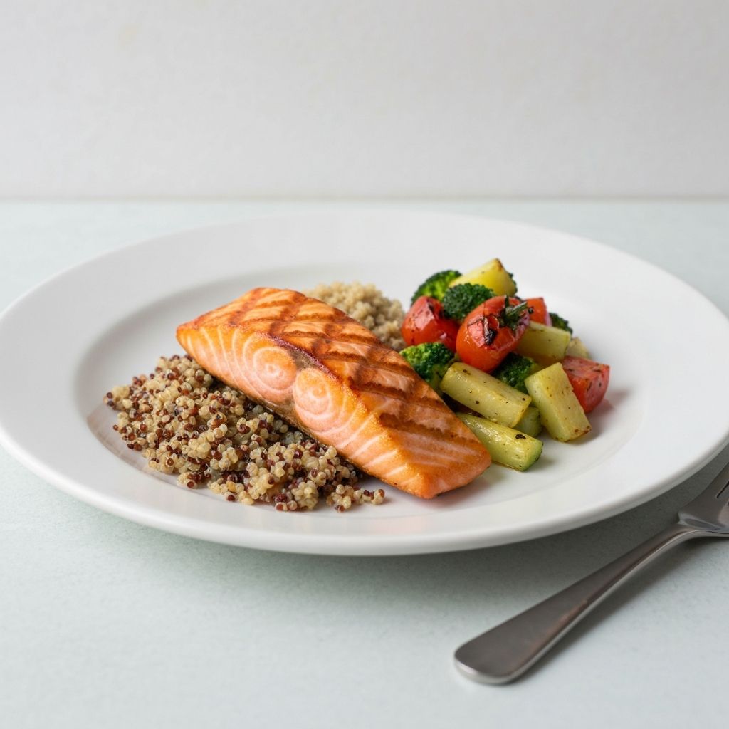 Tagesration mit ausgewogenen Nährstoffen